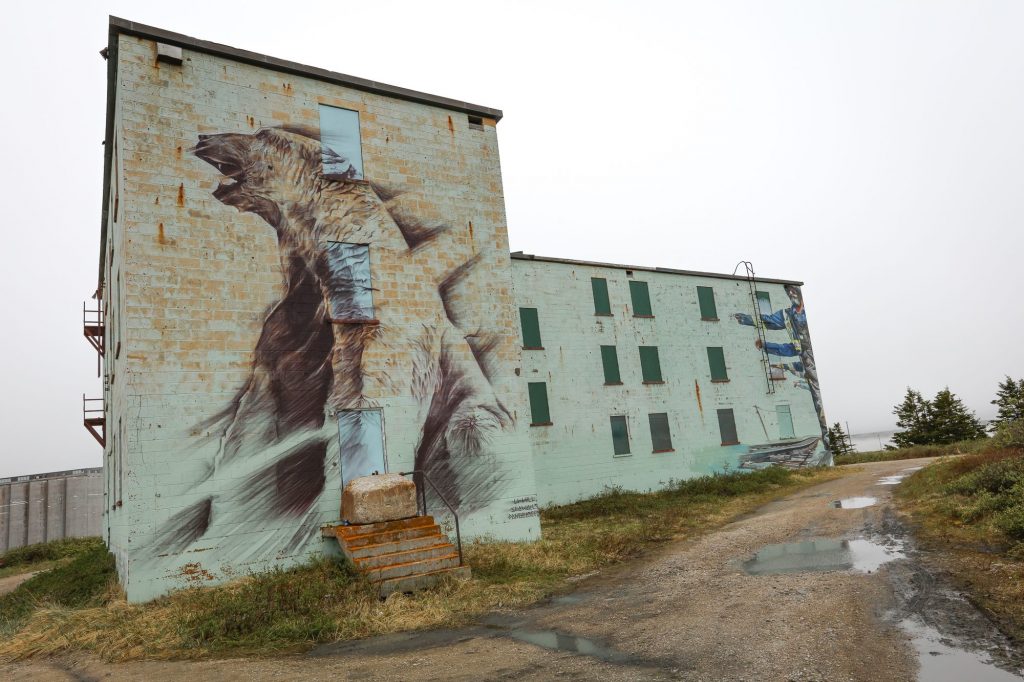 Churchill Sea Walls mural